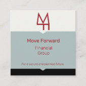 Industrieblockblock Quadratische Visitenkarte (Vorderseite)