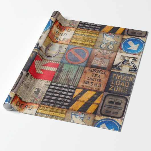 Industriedesign-Geschenkpapier oder für Decoupage Geschenkpapier (Ungerollt)