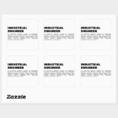 Industrieentwicklung: Systemoptimierung und EFF Quadratischer Aufkleber (Blatt)