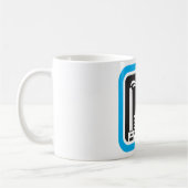 Industriefabriksymbol mit Schornsteinen Kaffeetasse (Links)