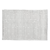 Industriegitter Schwarz und Weiß Moderne Minimalis Kissenbezug (Rückseite)