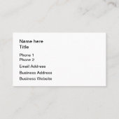 Industrieguriertes Metall Visitenkarte (Rückseite)