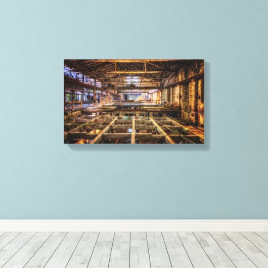 Industrieholznetz Leinwanddruck (Insitu (Holzboden))