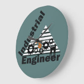 Industrieingenieur Große Wanduhr (Winkel)