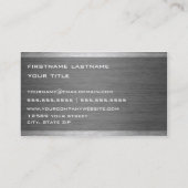 Industriekarte Visitenkarte (Rückseite)