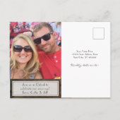 Industrielager Urban Brick String Lights Ankündigungspostkarte (Rückseite)