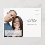 Industrielager Urban Brick String Lights Ankündigungspostkarte (Rückseite)