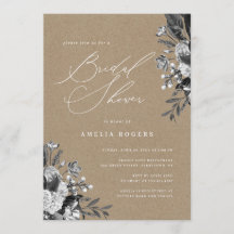 Industriell-chic florale rustikale Kraft-Brautpart