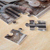 Industrielle Ausrüstung im stillgelegten Bergwerk  Puzzle (Seite)