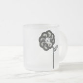 Industrielle Blume Mattglastasse (VorderseiteRechts)