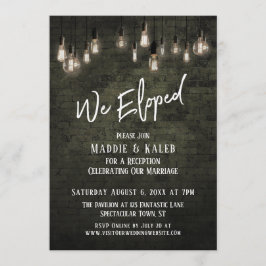 Industrielle Brille mit Edison Lights - Wir haben  Einladung