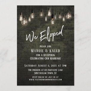 Industrielle Brille mit Edison Lights - Wir haben  Einladung