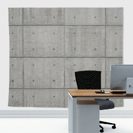 Industrielle brutalistische Architektur Betonwand Wandteppich