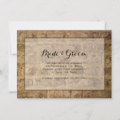 Industrielle Chic Bricks Hochzeit retten das Datum Save The Date (Rückseite)