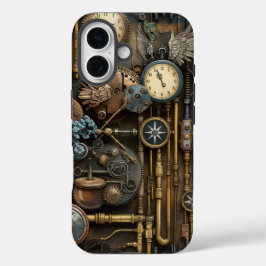 Industrielle Fantasie Zeitlose Geber und Rohre iPhone 16 Hülle
