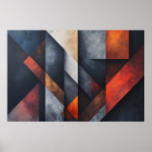 Industrielle geometrische Kunst Poster (Vorne)