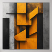 Industrielle geometrische Kunst Poster (Vorne)