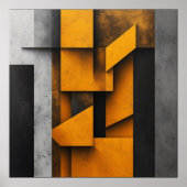Industrielle geometrische Kunst Poster (Vorne)