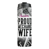 Industrielle grafische Ehefrau Thermosbecher (Vorderseite)