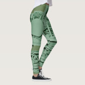Industrielle grüne Metallmaschinen Leggings (Rechts)