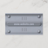 Industrielle Identifikations-Platte Visitenkarte (Rückseite)