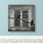 Industrielle Krähen Leinwanddruck (Insitu (Holzboden))