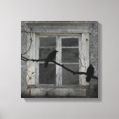 Industrielle Krähen Leinwanddruck (Vorderseite)