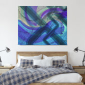 Industrielle Landschaft Abstrakt 4 gestreckte Lein Leinwanddruck (Insitu (Schlafzimmer))