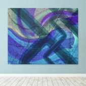 Industrielle Landschaft Abstrakt 4 gestreckte Lein Leinwanddruck (Insitu (Holzboden))