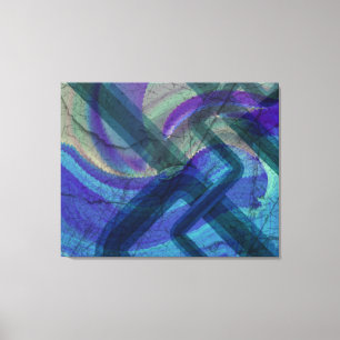 Industrielle Landschaft Abstrakt 4 gestreckte Lein Leinwanddruck