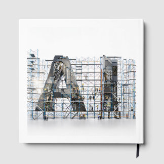 Industrielle Letterform – KI Gästebuch