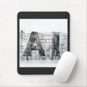 Industrielle Letterform – KI Mousepad (Mit Mouse)
