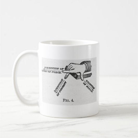 Industrielle mechanische Vintage Technik Kaffeetasse (Links)