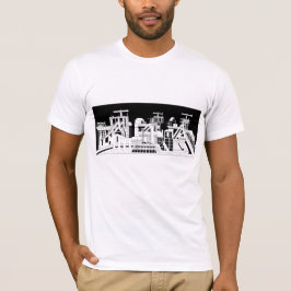 Industrielle Metallurgiekombination Silhouette Män T-Shirt