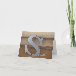 Industrielle Mitteilungskarten des Monogramm-"S"