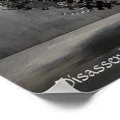 Industrielle Puzzle-Sphäre: Abstrakte Schwimmskulp Poster (Ecke)