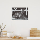 Industrielle Revolution in der Nacht Poster (Küche)