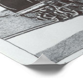 "Industrielle Revolution" zeichn der Lokomotive Poster (Ecke)