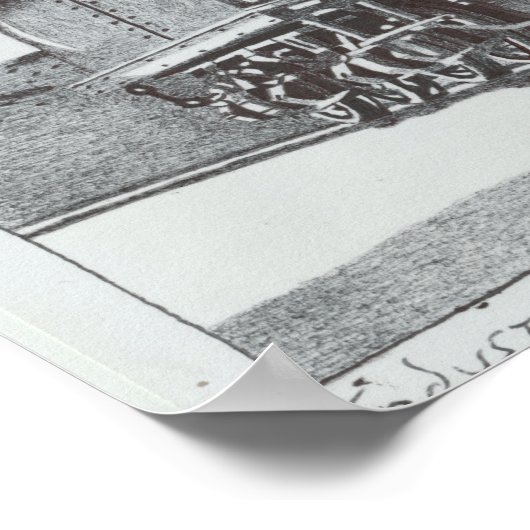 "Industrielle Revolution" zeichn der Lokomotive Poster (Ecke)