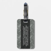 Industrielle, rostfreie, metallische, Diamantbesch Gepäckanhänger (Rückseite vertikal)