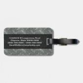 Industrielle, rostfreie, metallische, Diamantbesch Gepäckanhänger (Rückseite horizontal)