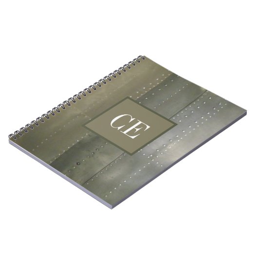 Industrielle Silbermetall-Textur Notizblock (Linke Seite)