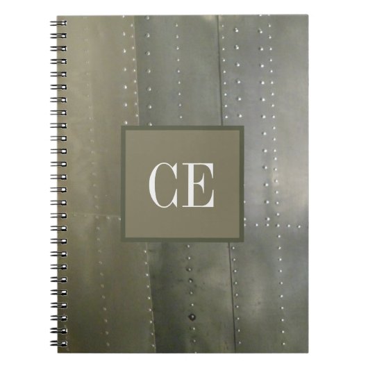 Industrielle Silbermetall-Textur Notizblock (Vorderseite)