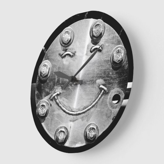 INDUSTRIELLE SMILE Wall Clock Große Wanduhr (Winkel)