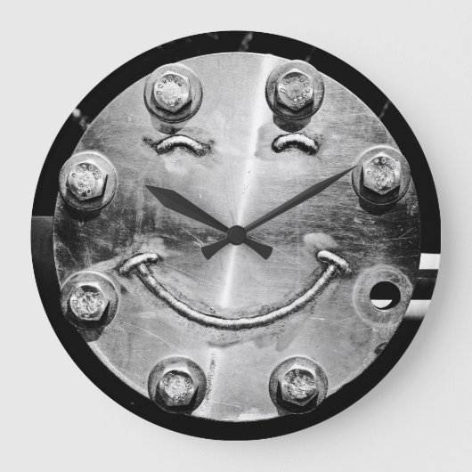 INDUSTRIELLE SMILE Wall Clock Große Wanduhr (Vorderseite)