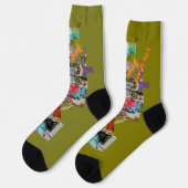 Industrielle städtische Lebensart Socken (Linkes Detail)