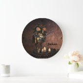 Industrielle Steampunk-Eule und Eier Große Uhr (Zuhause)