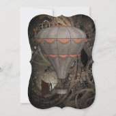 Industrielle Steampunk-Party Einladung (Rückseite)