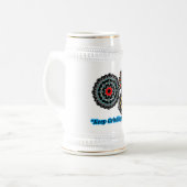 Industrielle Strömungskunst Bierglas (Vorderseite Links)