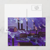 INDUSTRIELLE SZENE POSTKARTE (Vorne/Hinten)